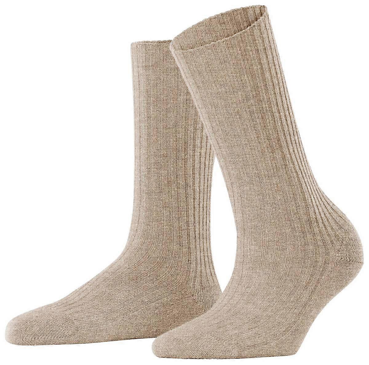 Falke Cosy Wool Boot Socks - Beige Mel