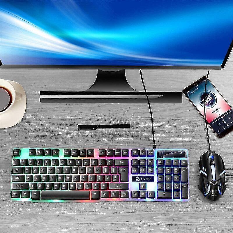 backlight keyboard mechanical mouse gtx300