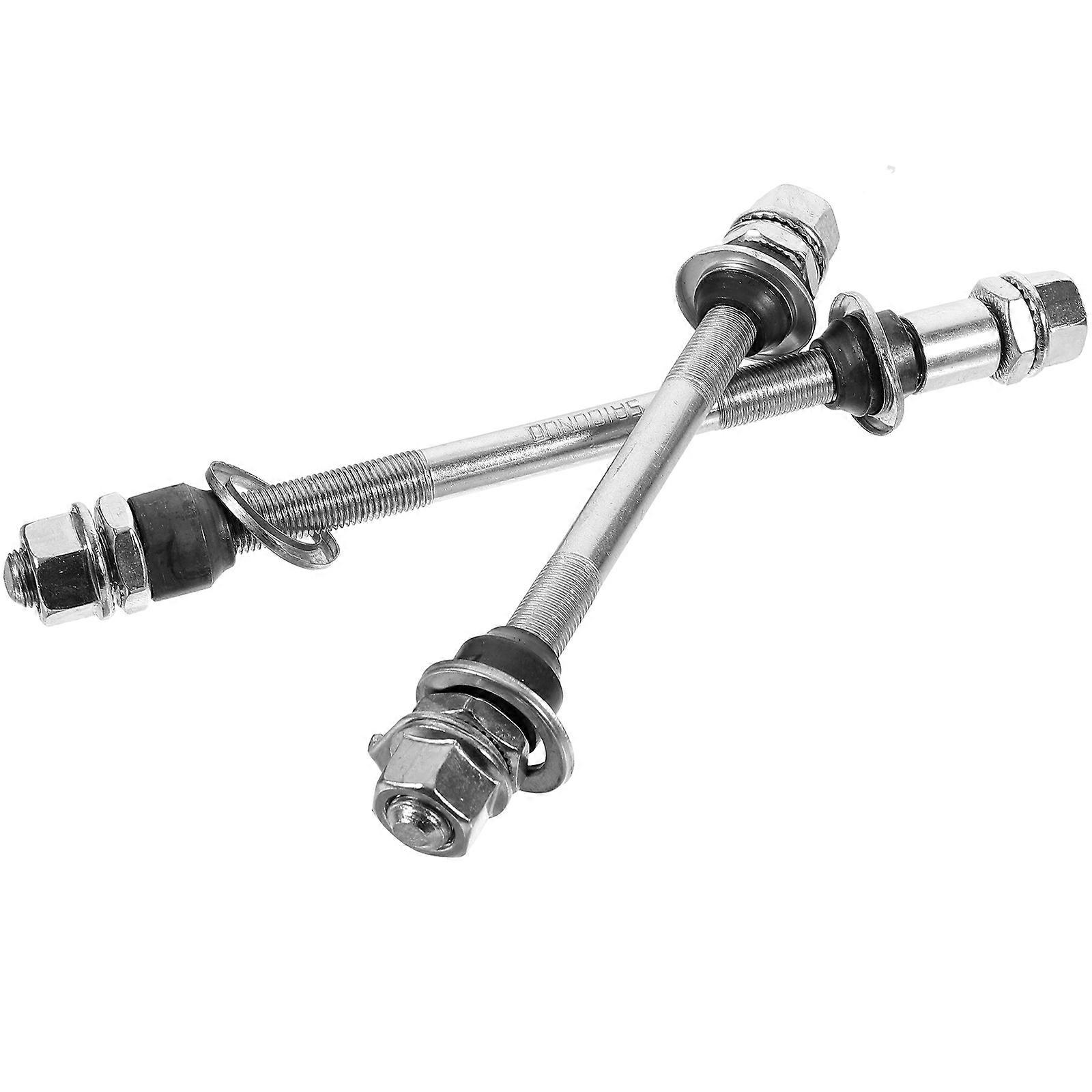 2個バイクアクスルバイクフロントおよびリアアクスルロードバイクアクスル耐摩耗性バイクアクスルマウンテンバイクパーツ