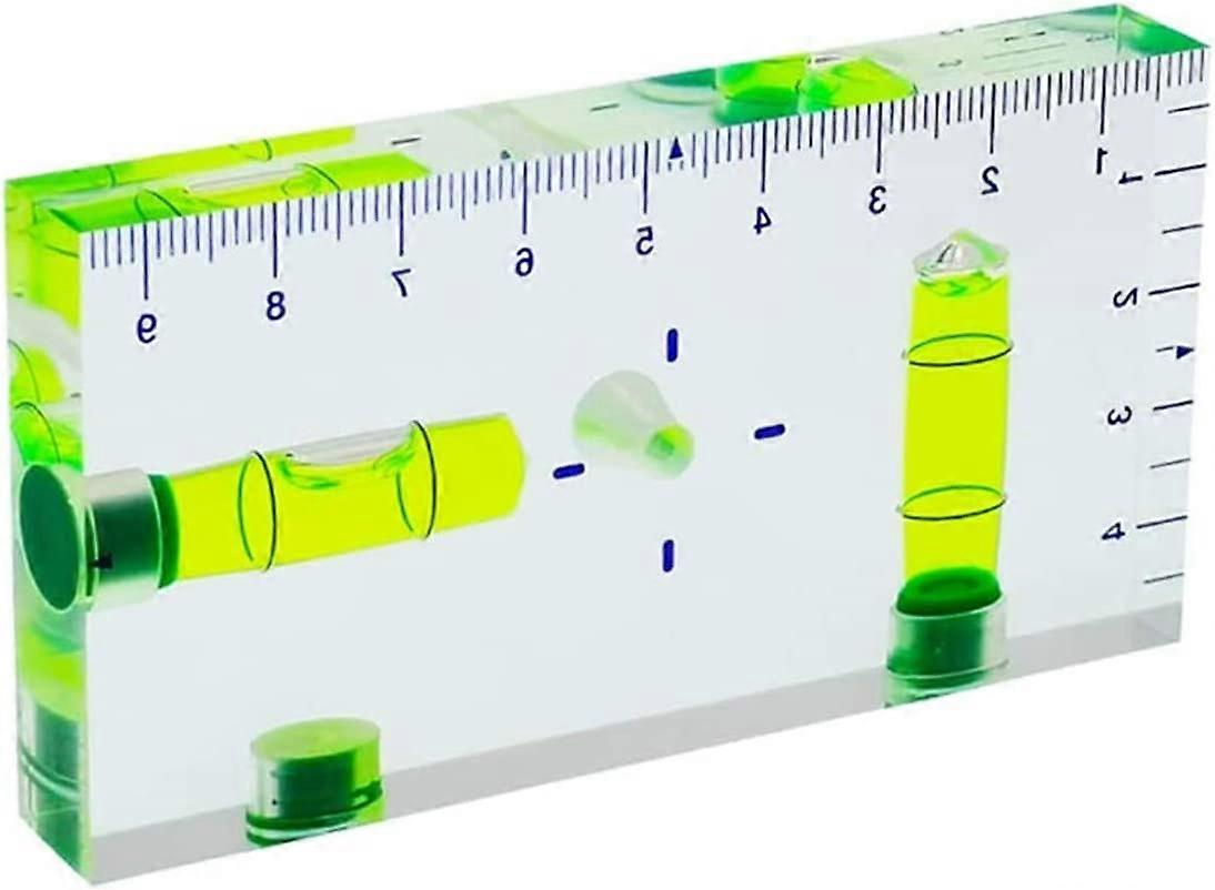 95 X 51 X 13Mm Clear Multi-Function T-Type Spirit Level With Magnetic Scale