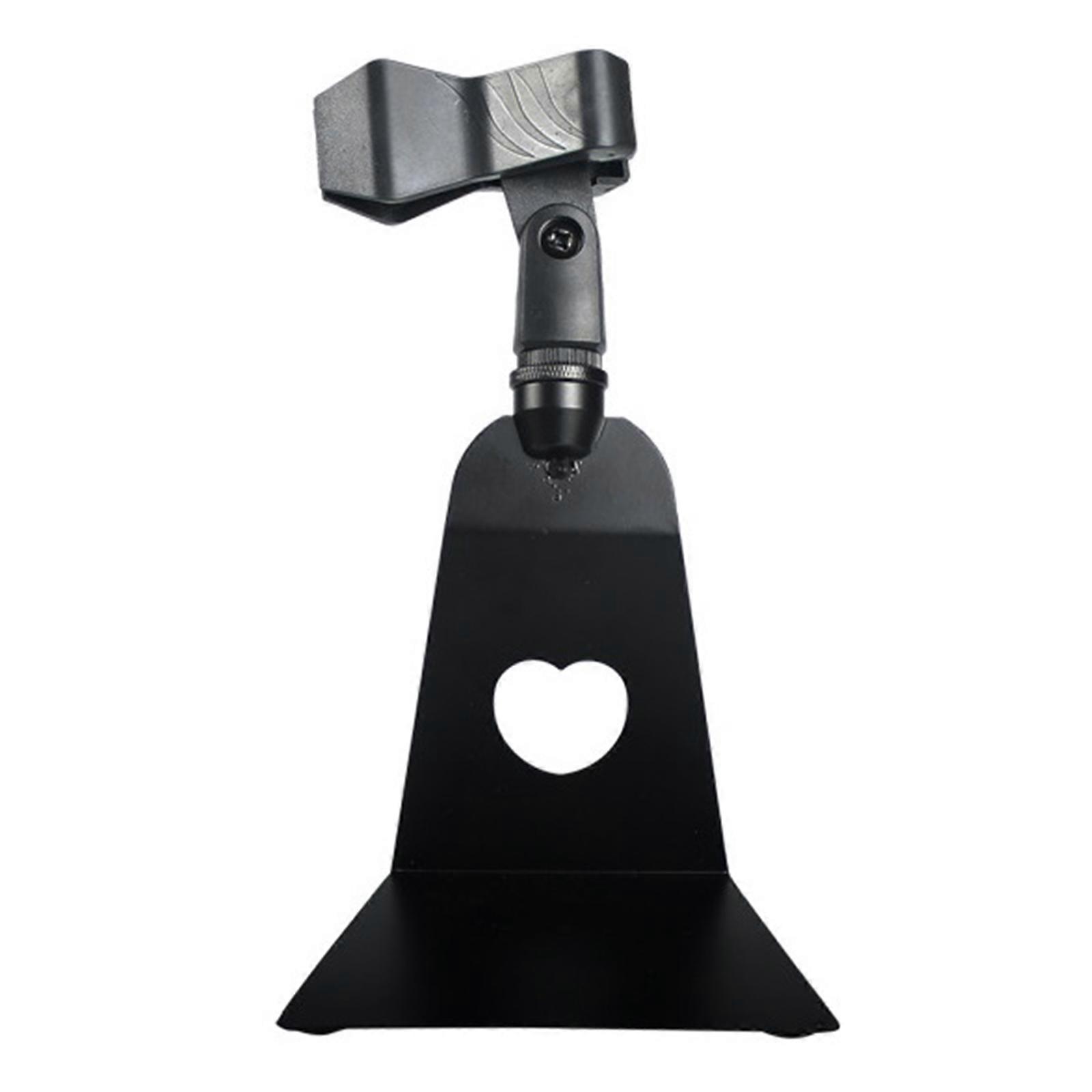  Tragbarer Mikrofonständer mit stabilem Chassis, flexiblen Mikrofonclips, Halterung