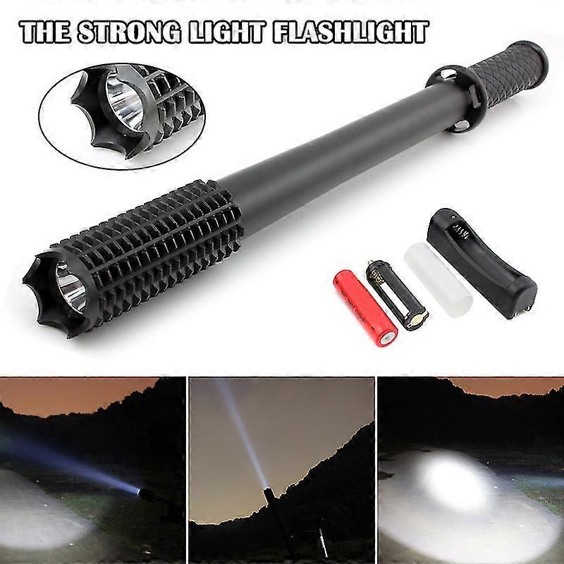 Led Tactical Security Flashlight 250 Lumen Flashlight With 3 Lighting Modes For