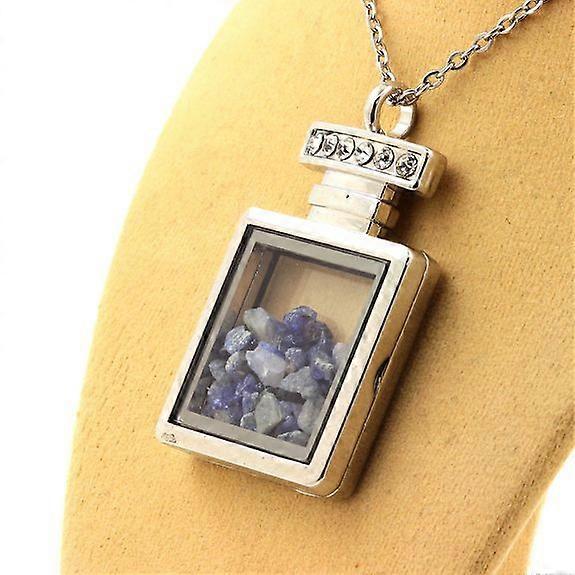 Raw Benitoite necklace