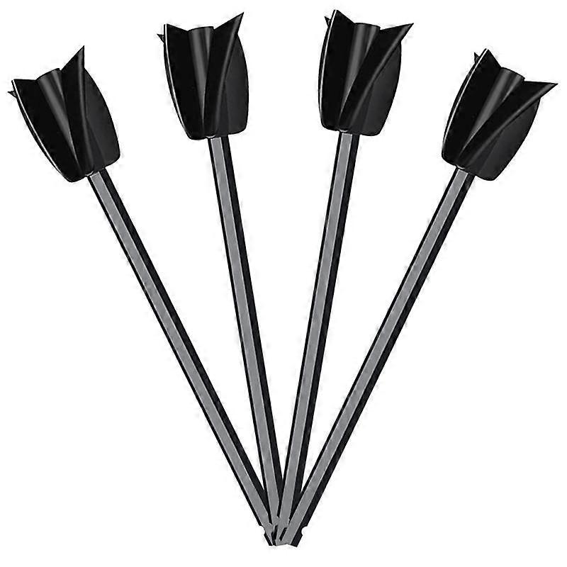 4Pcs Epoxy Mixing Stick Paint Stirring Rod Putty Cement Paint Mixer Attachment with Drill Chuck for