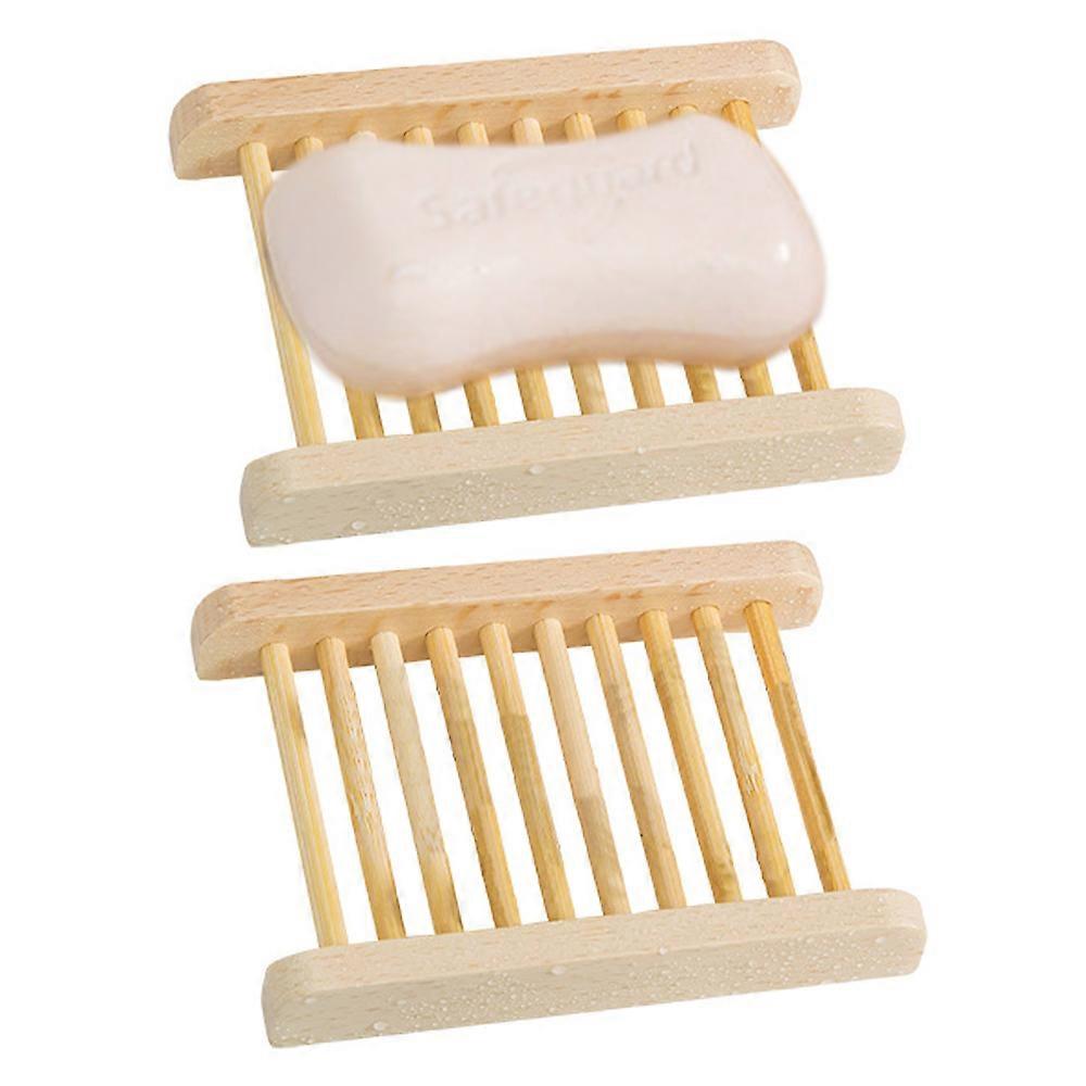 Soap Holder,  2 Pack Bamboo Soap Holder, Soap Dishes
