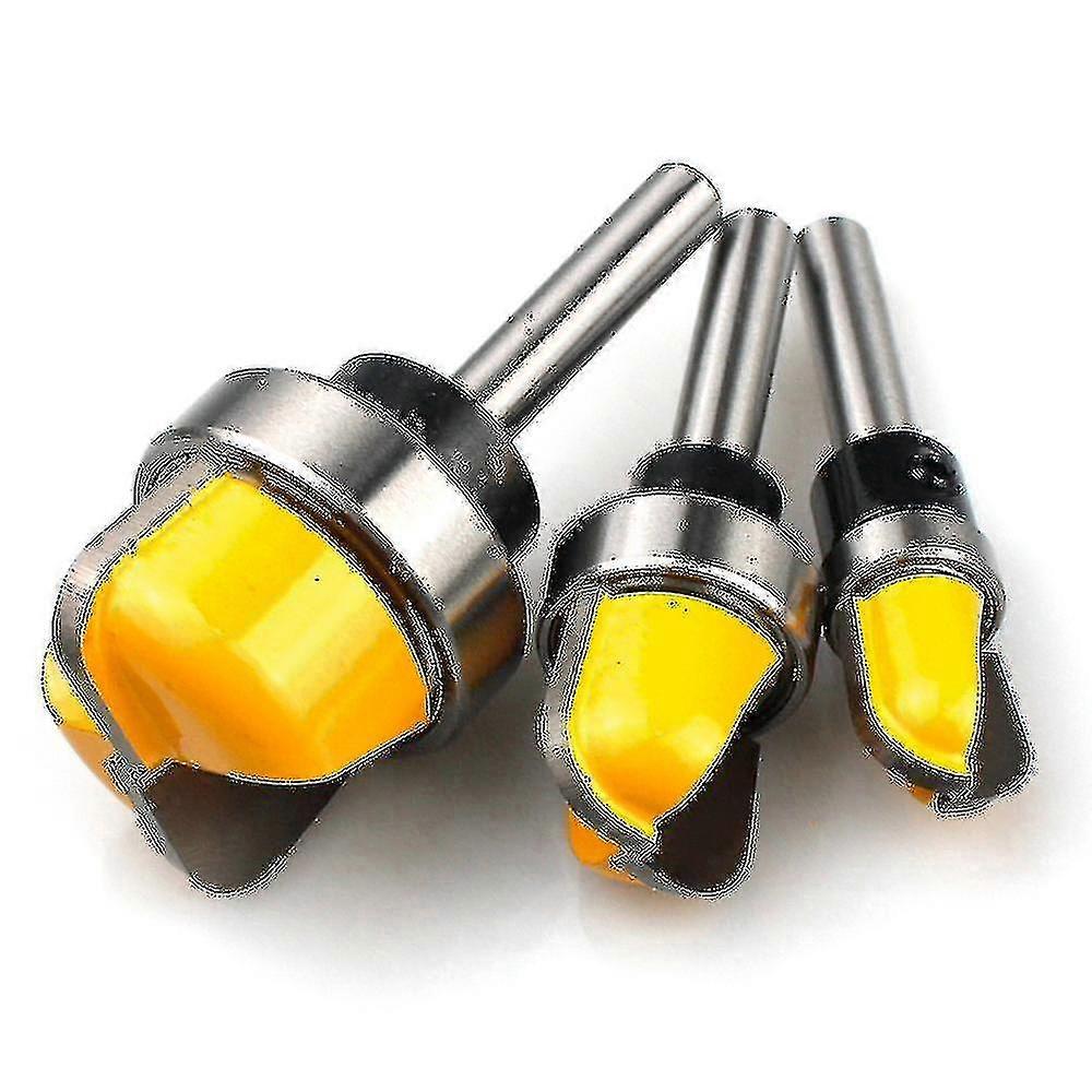 Model Milling Cutter Woodworking Tool Tool 1/4 Diameter Shank 3 Pieces