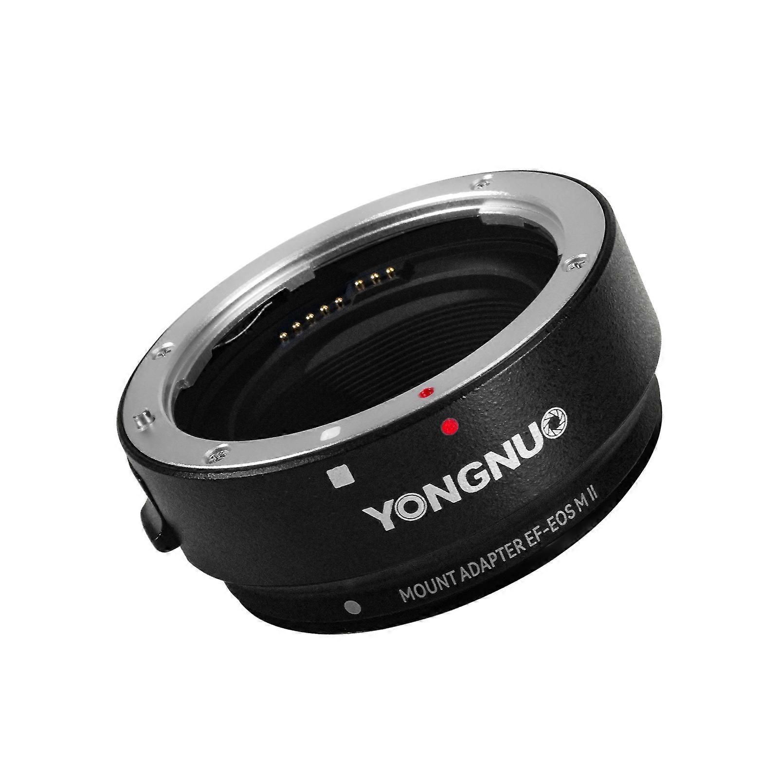 YONGNUO EF-EOSM II Lens Adapter Auto Focus Camera Mount Ring Electronic Aperture Control Waterproof Compatible with Canon EF Lens to Canon EOS M2/M3/M