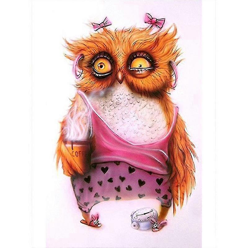 Diamond Painting Cross Stitch Cute Owl Diamond Embroidery Picture Rhinestone Diamond Mosaic