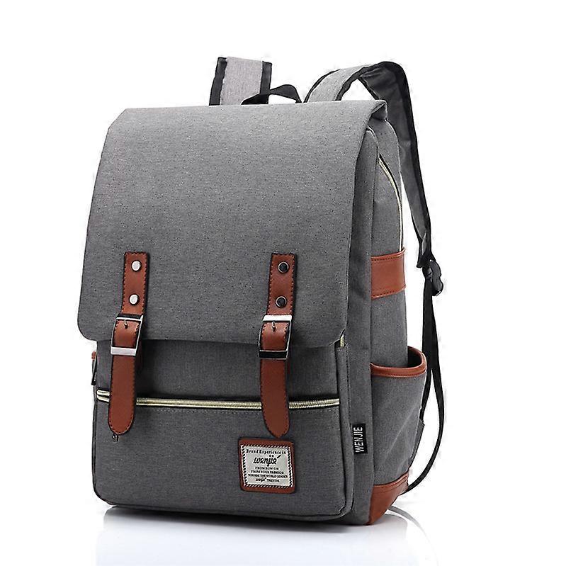 School Backpack Large Capacity Laptop Backpack Canvas Travel Storage Bag Work Knapsack