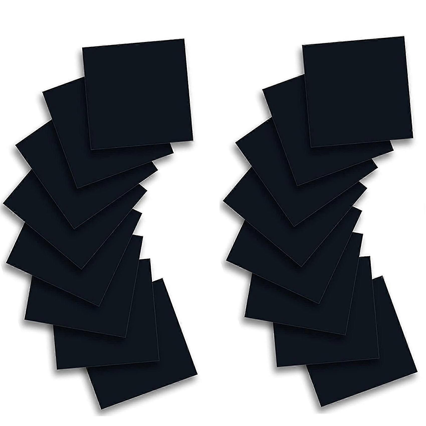 Pacchetto di fogli di trasferimento di inchiostro infusibile per pressa per tazze, carta per inchiostro infusibile nera per sublimazione, 16 pezzi