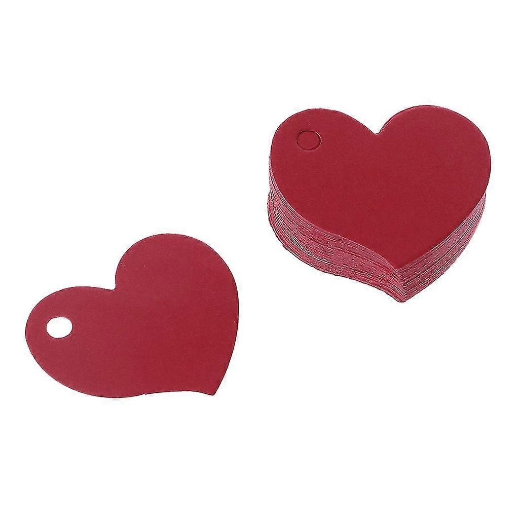 50pcsハートシェイプブランククラフト紙カードギフトタグラベルDIYパーティーウェディングクラフト高品質