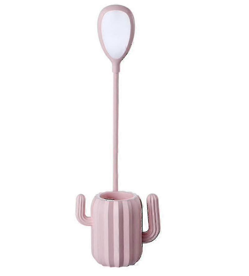 Cactus Table Lamp With Pen Holderpink