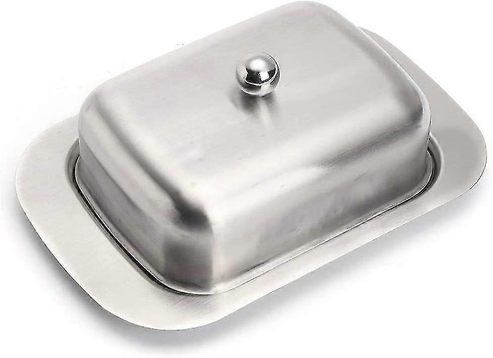 Kitchen Craft Insulated Butter Dish, Silver