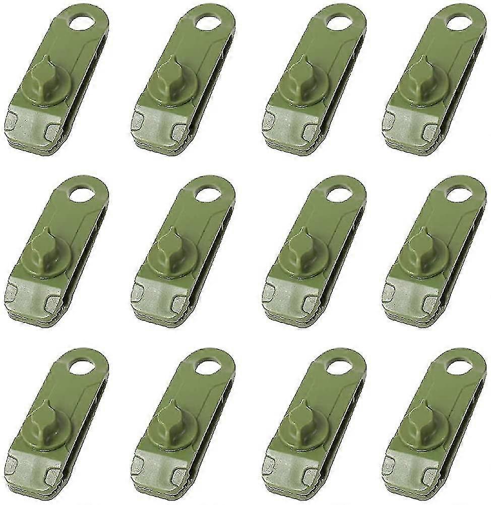 Tarp Clips Ground Clamp Crocodile Shaped Plastic Tent Clips For Camping Awning(12pcs, Green)