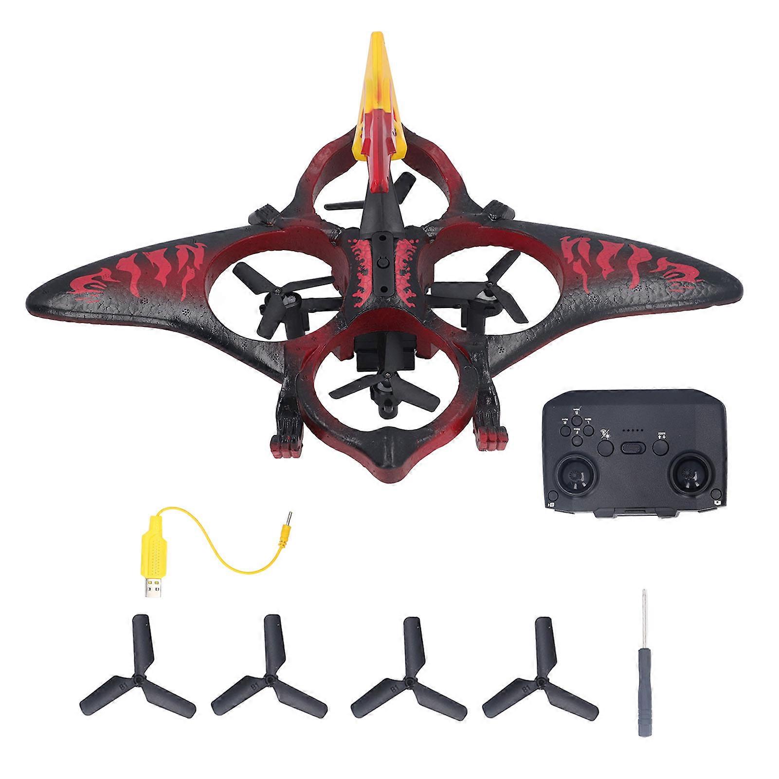 Remote Control Airplane Fighter 2.4Ghz Gravity Sensing Hovering Foam RC Airplanes Quadcopter Red