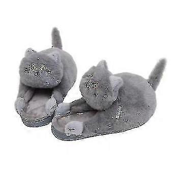 Carino comodo caldo peluche cotone pantofole cat pantofole