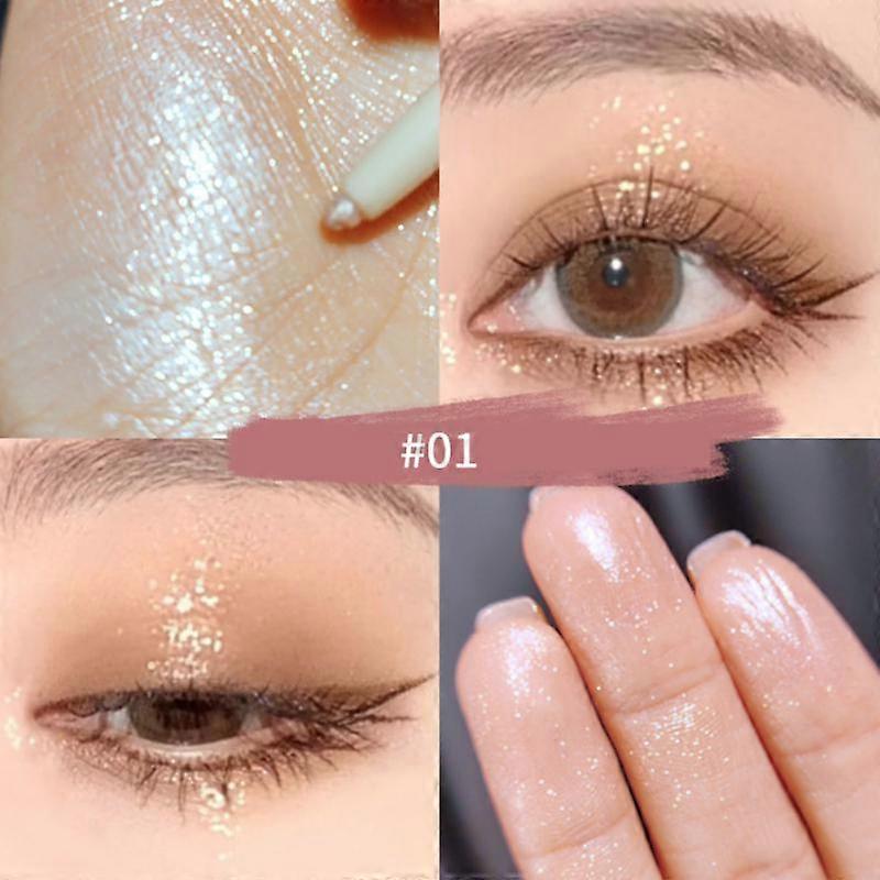 2 In1 Matte Highlighter Lying Silkworm Pen Recommended Shadow Double Head High Gloss