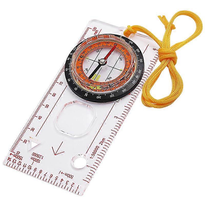 Navigation compass, Explorer compass with tether, and tilt adjustable map compass for directional running and survival, mountaineering or hiking