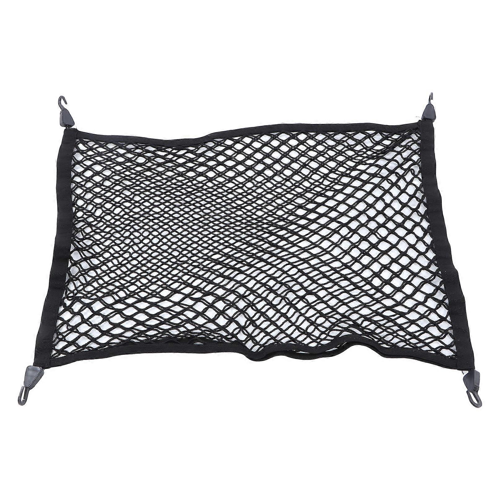 Car Nylon Elastic Mesh 4 Hook Rear Trunk Cargo Storage Net Holder Replacement for Tesla Model X 2015 to 2023