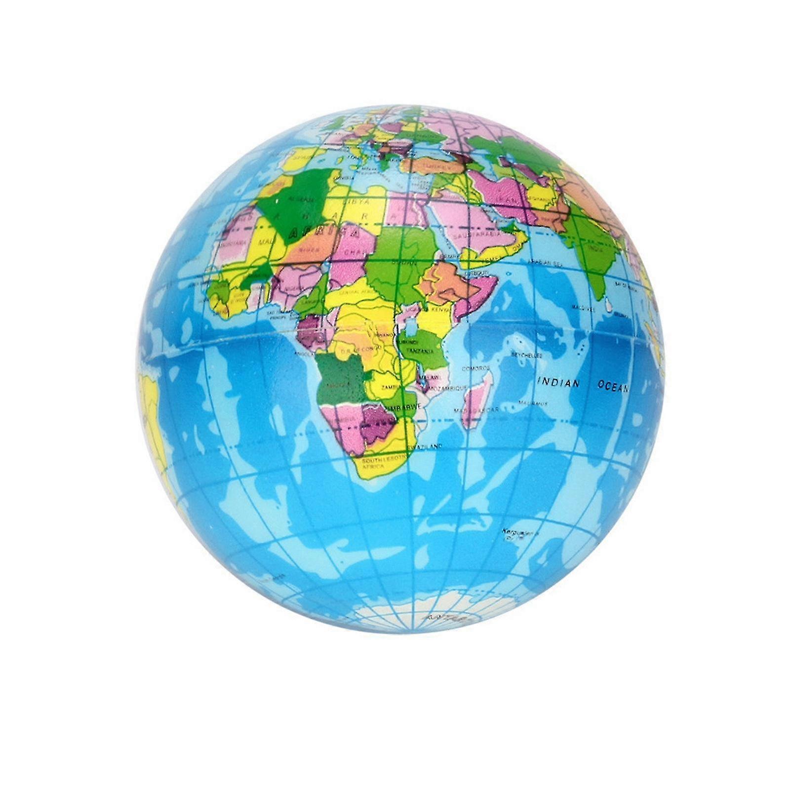 Stress Relief World Map Foam Ball Palm Ball Earth Ball Diameter 7.6cm