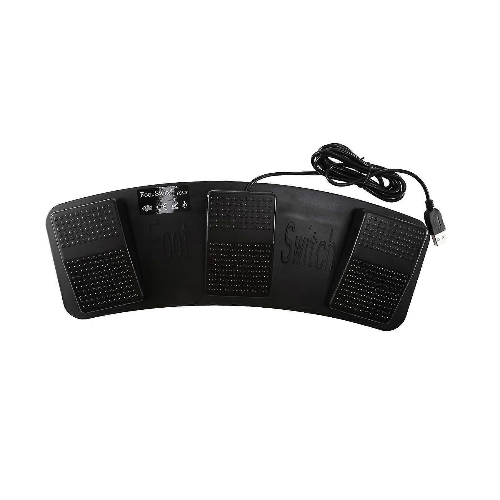 Fs3-p Usb Triple Foot Switch Pedal Control Keyboard Mouse 3 Pedals Any Key On Keyboard Combination Key Hid Usb Switch