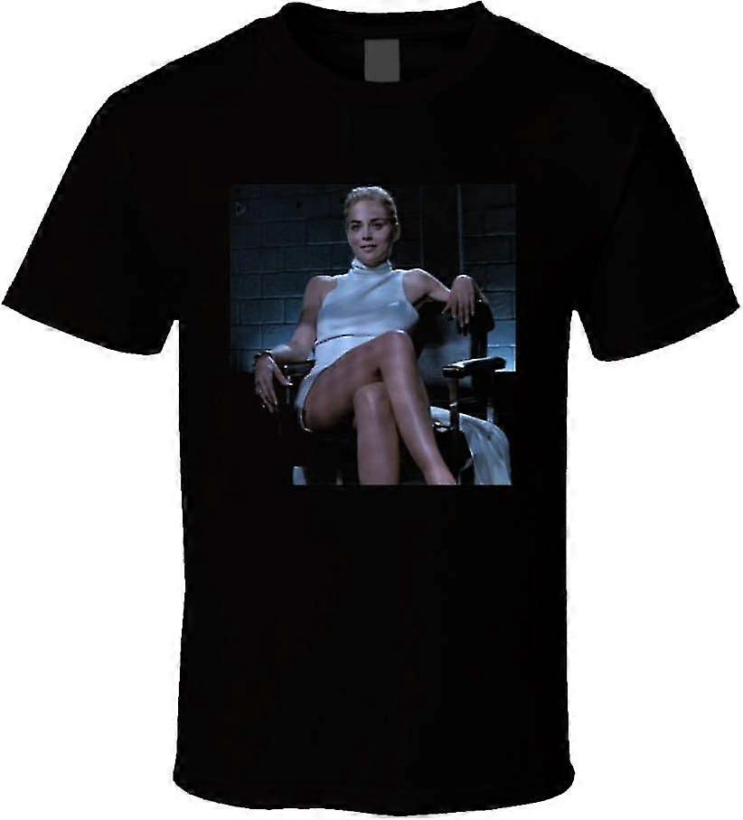 Sharon Stone Basic Instinct Jalat ristissä T-paita Raskasta ammattitaitoa