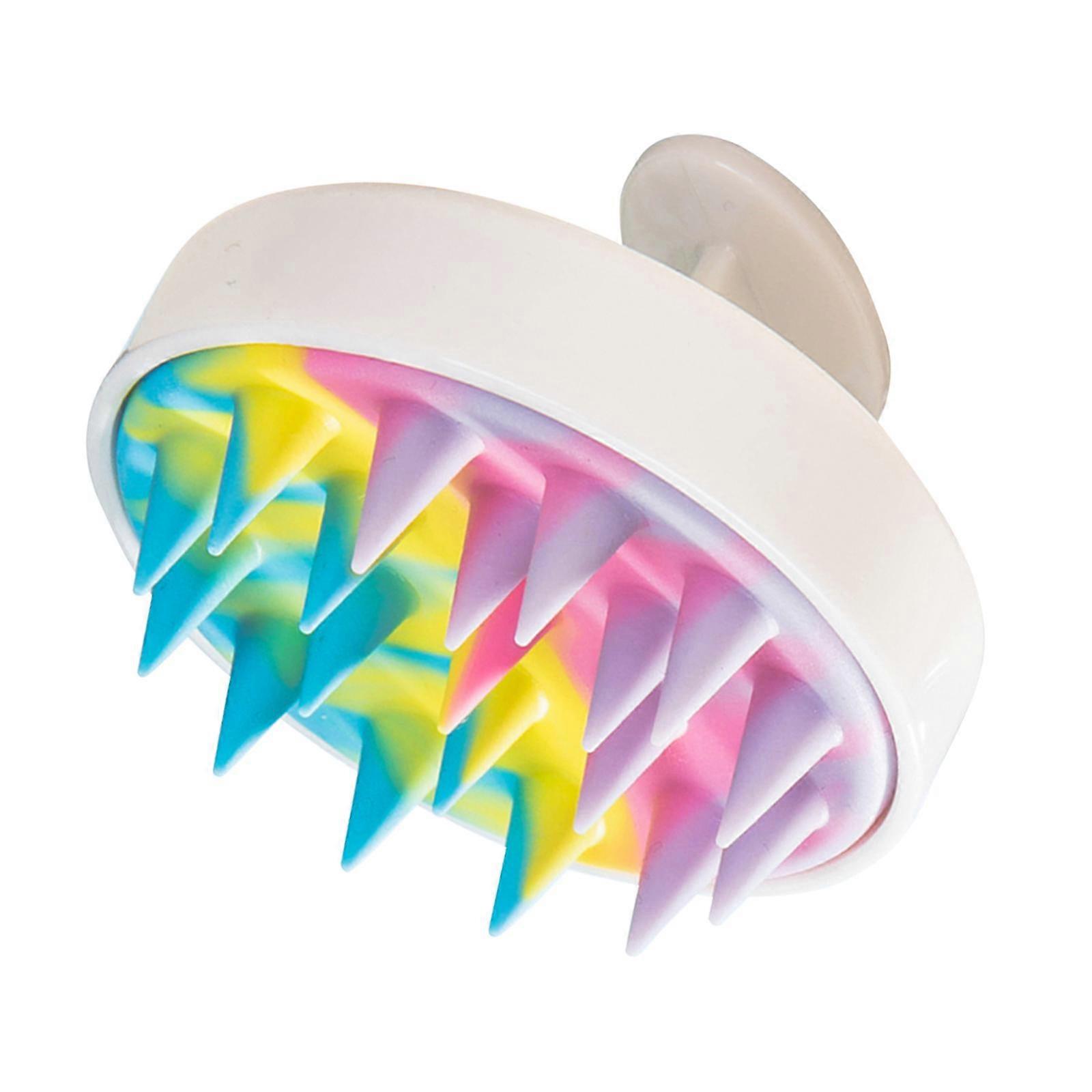 Brosse de shampoing masseur de cuir chevelu compacte pour humide et sec en utilisant tous les types de cheveux