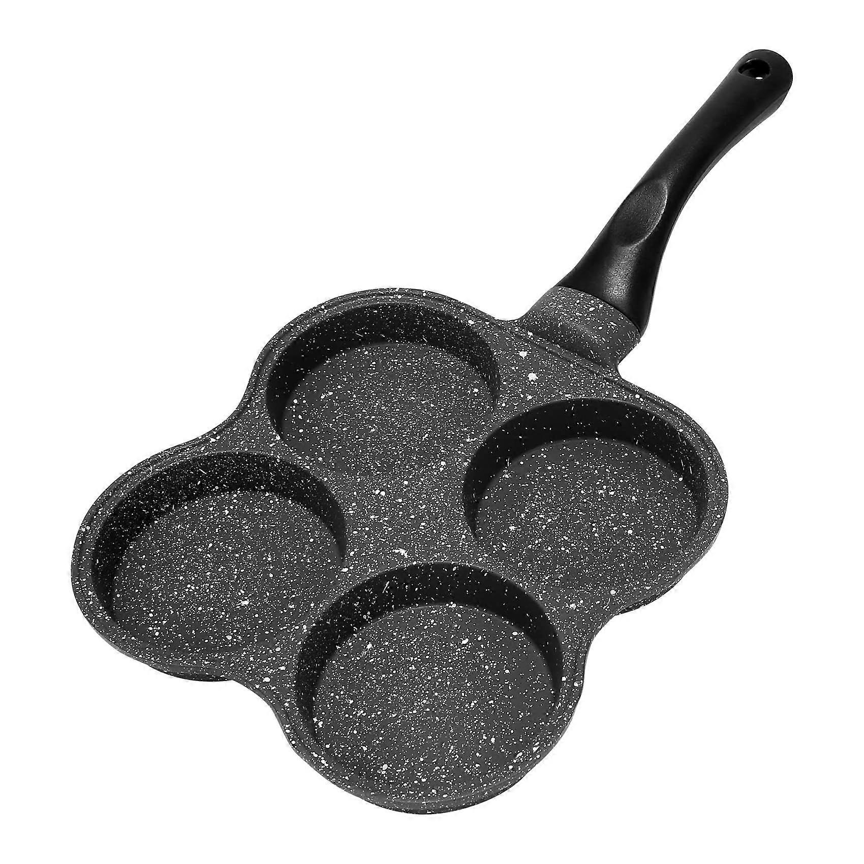 4 Hole Frying Pot Thickened Omelet Pan Non-Stick Egg Pancake Steak Pan Cooking Egg Ham Pans Breakfa
