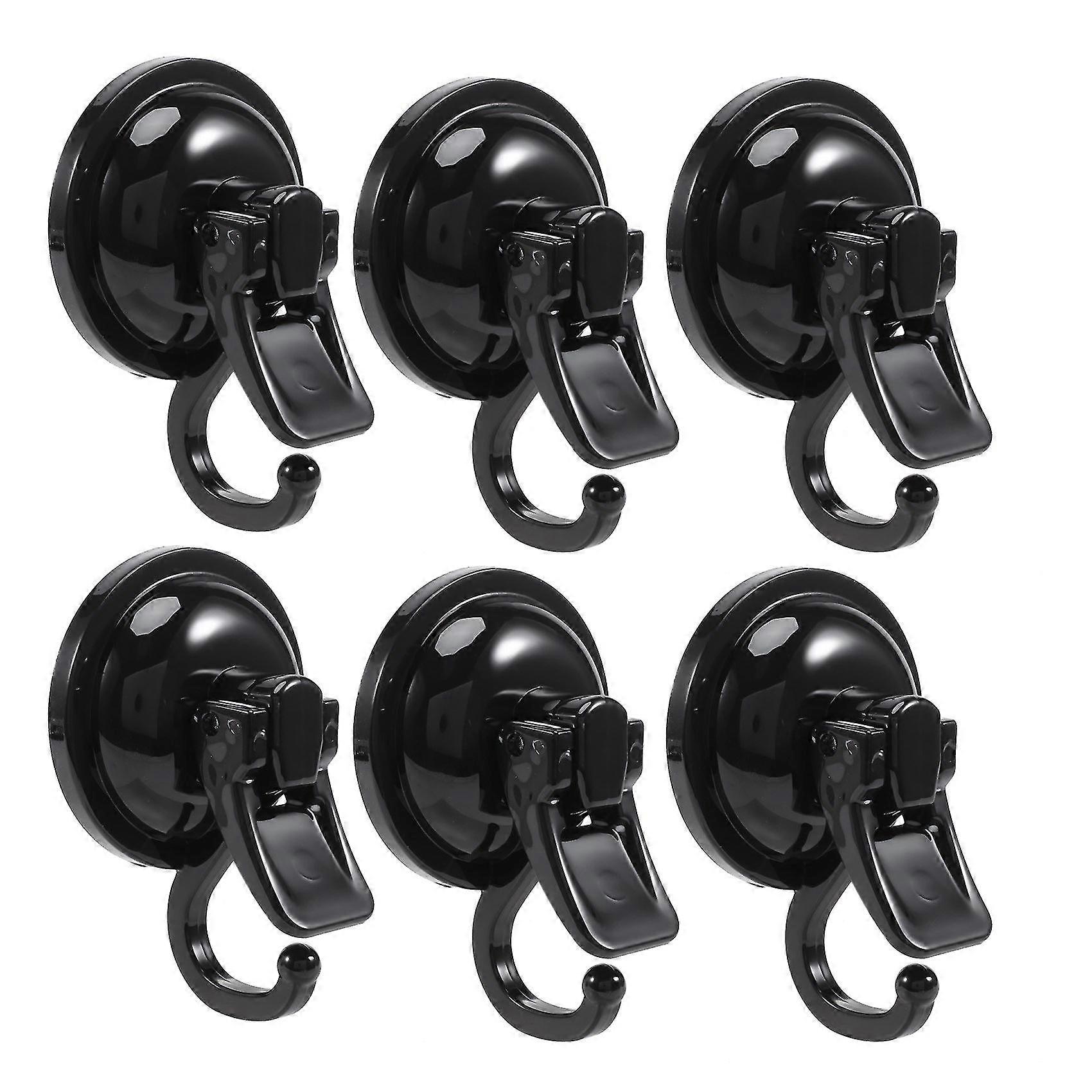 6Pack Heavy Duty Vacuum Suction Cup Hooks Powerful Hooks Wreath Hanger Easy to Install and Removabl
