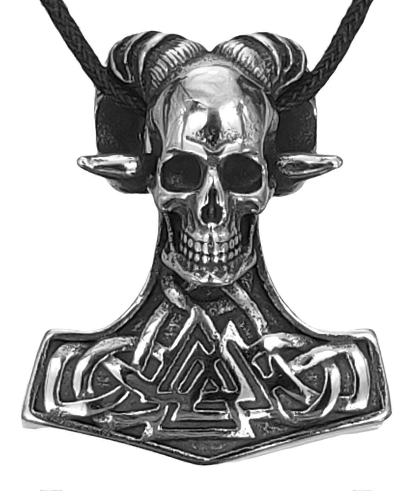 Martillo de Thor 196 con cadena de bordillo - acero inoxidable