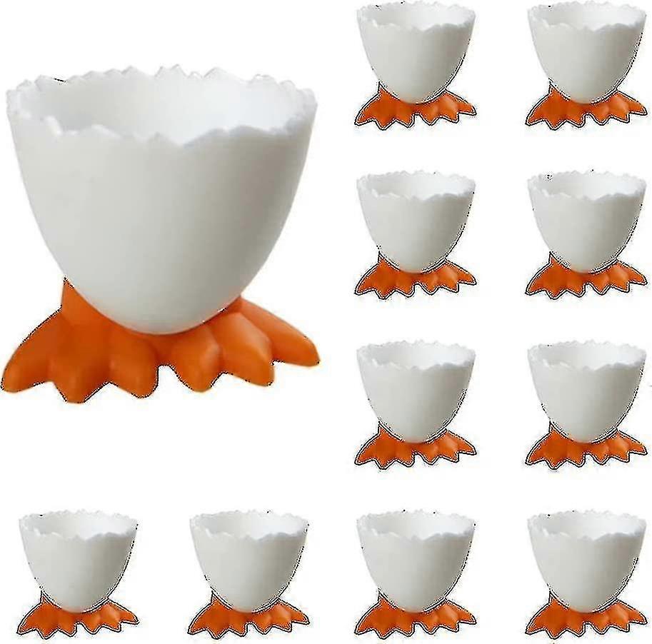 11 Pcs Egg Cups Cartoon Egg Holders Soft Hard Boiled Egg Cups For Breakfast