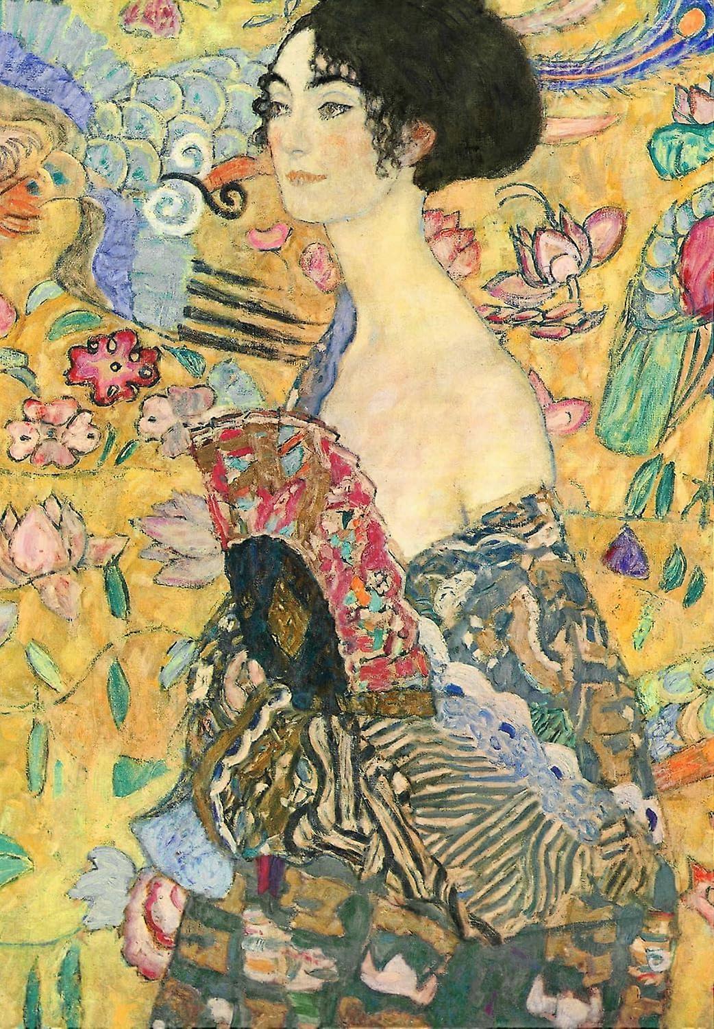 2000 Piece Puzzle Lady with Fan Jigsaw Puzzles 2000 Pieces Classic Modern Art Puzzle Jigsaw Puzzles for Adults Japanese Style Oil Painting Puzzle