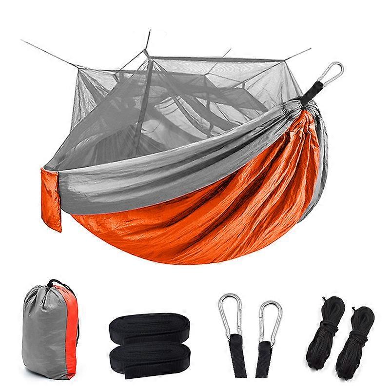 Hammock with Mosquito Net, Double Camping Hammock, Mosquito Net, Mosquito Net, Waterproof, Portable and Lightweight for Hiking, Travel, Outdoor