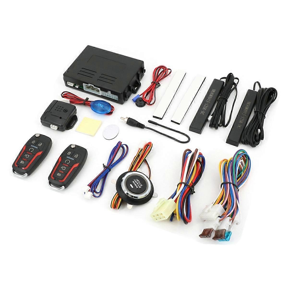 Keyless Start of Car Central Door Lock System, Complete Set of Loading and Starting System Remote S