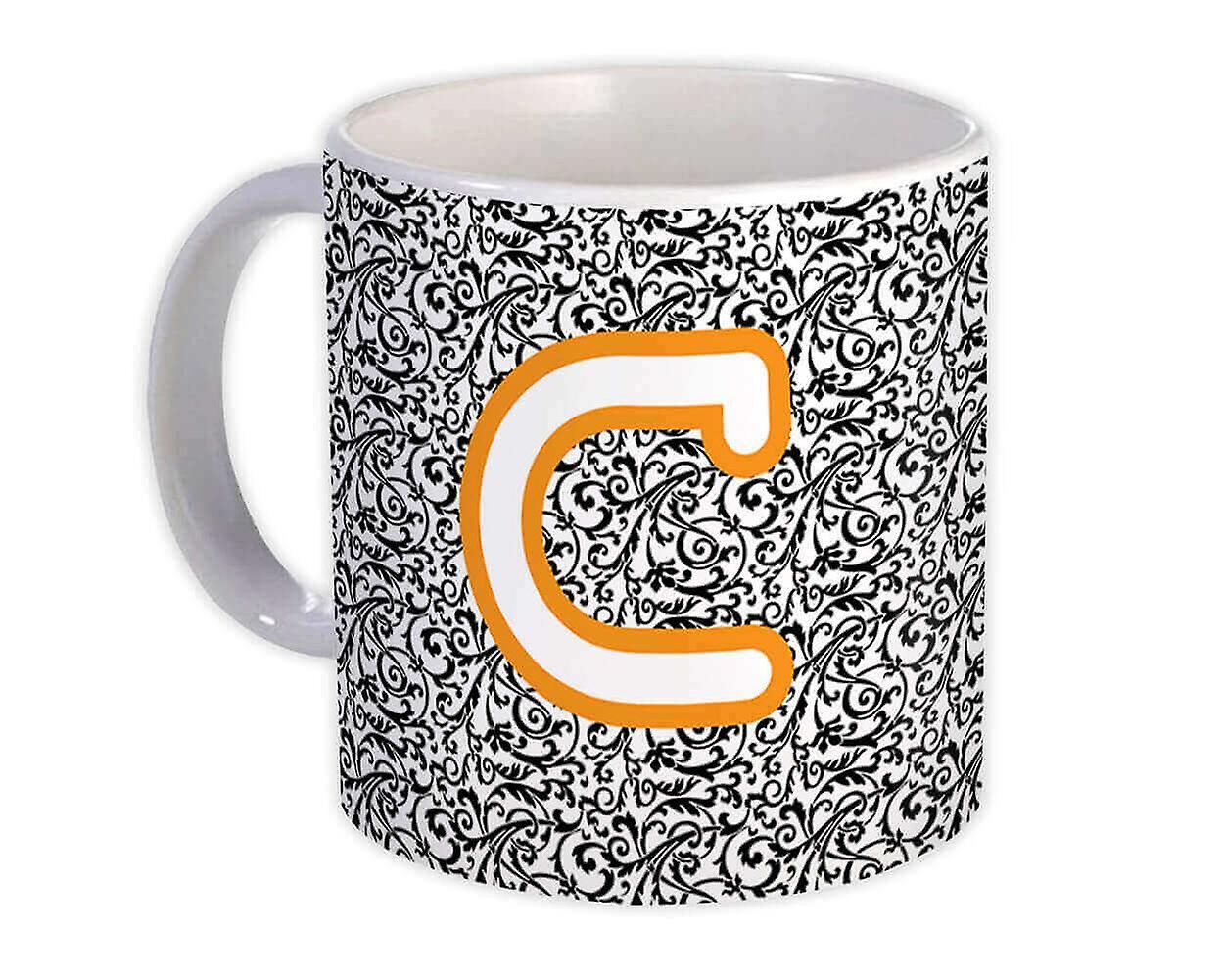 Gift Mug: Monogram Letter C Alphabet