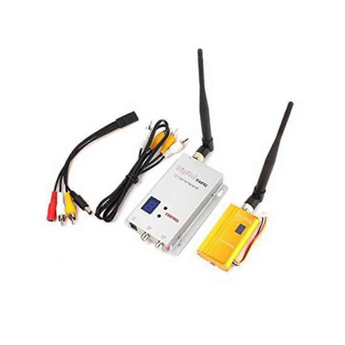 FPV 1.2Ghz 1.2G 8CH 1500Mw Wireless AV Sender TV Audio Video Transmitter Receiver Combo for QAV250