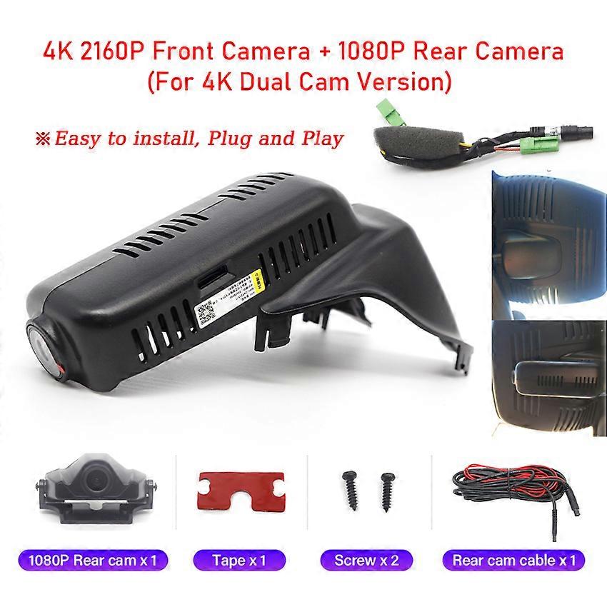 Plug and play 4K Dash Cam Camera Video Recorder For Volvo XC60 S60 S60L S80L V40 XC90 S90 V90 2011~23 Car Accessories UHD 2160P