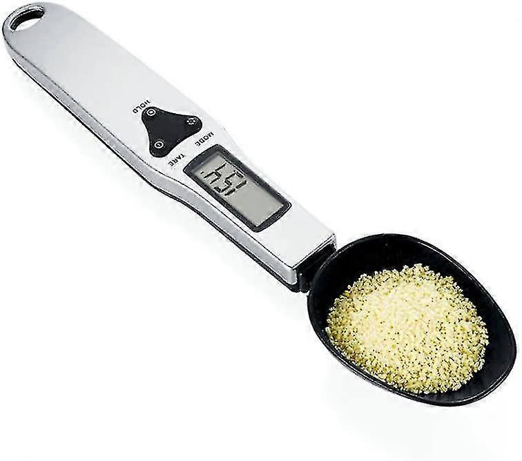 2024Kitchen Digital Food Scale Spoon, Electronic Measuring Weighing Spoon with LCD Display 500g/0.1g
