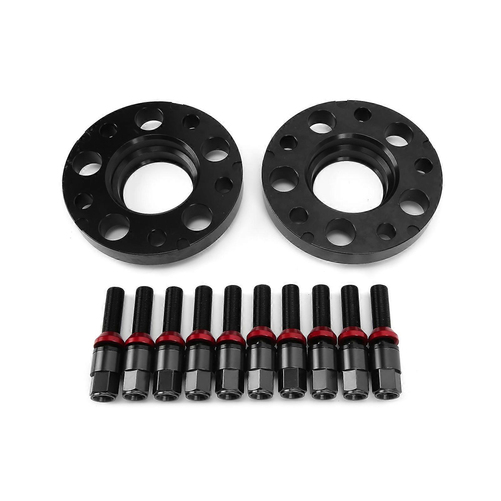 Car Hub Centric Wheel Spacers Kit 15mm/0.6in Maintenance Repair Replacement for 2 Series F22 / F23 2013-2019Black