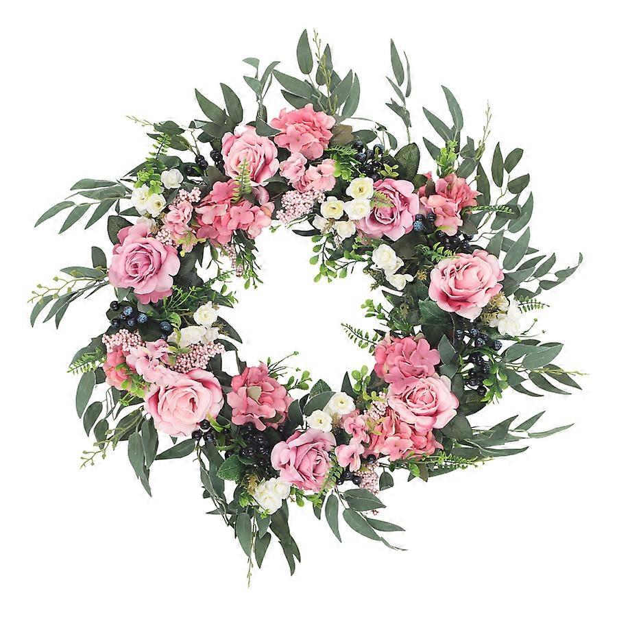 ピンクのヨーロピアンローズリースホームウォールデコレーション