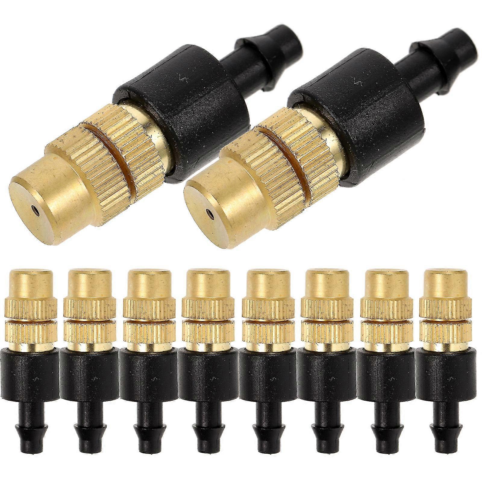 10pcs Mister Nozzle Replacement Short Cooling System Nozzle Irrigation Connector