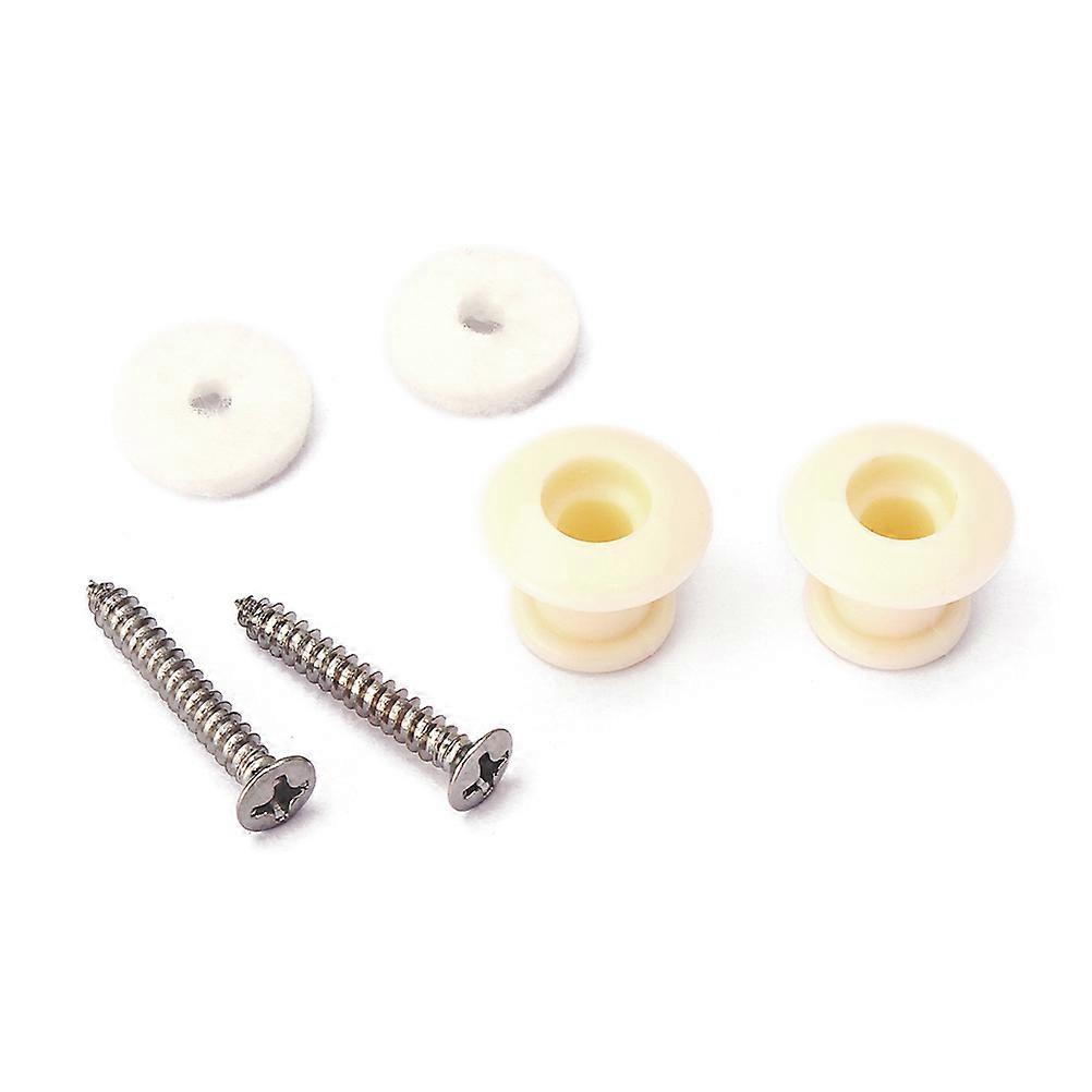 2 Pcs Lip Gloss Kit Acoustic Guitar Strap Locks Button Plastic Strap Lock Straps