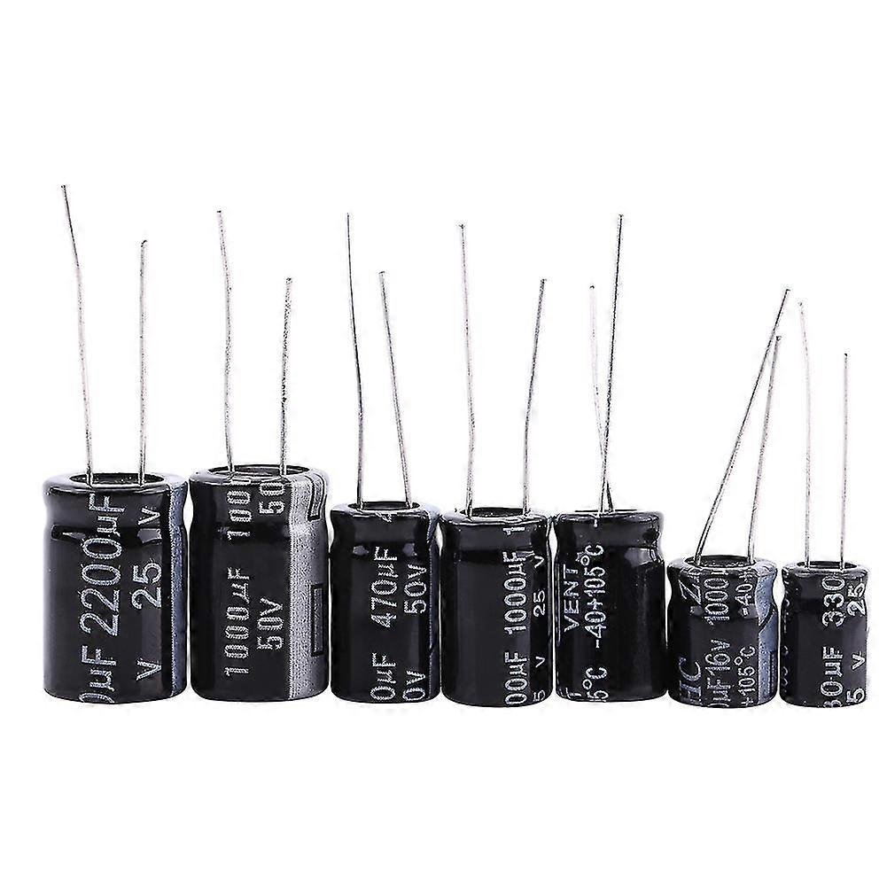 125pcs Electrolytic Capacitors Assortment Kit Set - 1uF~2200uF, 25 Values