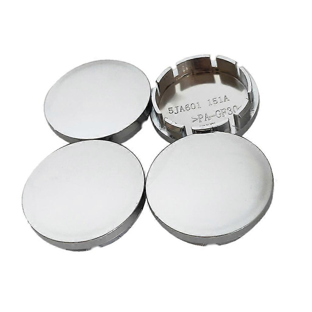 4 قطع / مجموعة أسود / فضي 56mm سيارة عجلة مركز كاب لحافة المحور ABS قبعات سيارة Univer Xixi