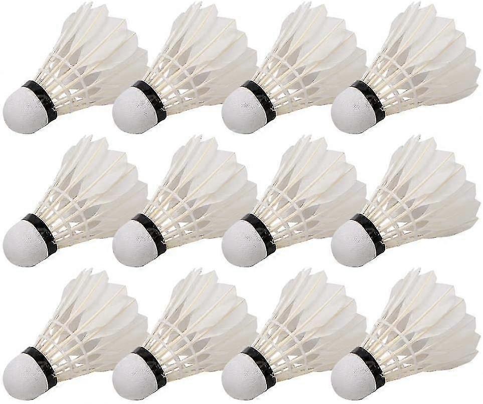 Badminton, 12 Pieces Of Professional Badminton Shuttlecocks For Badminton Training