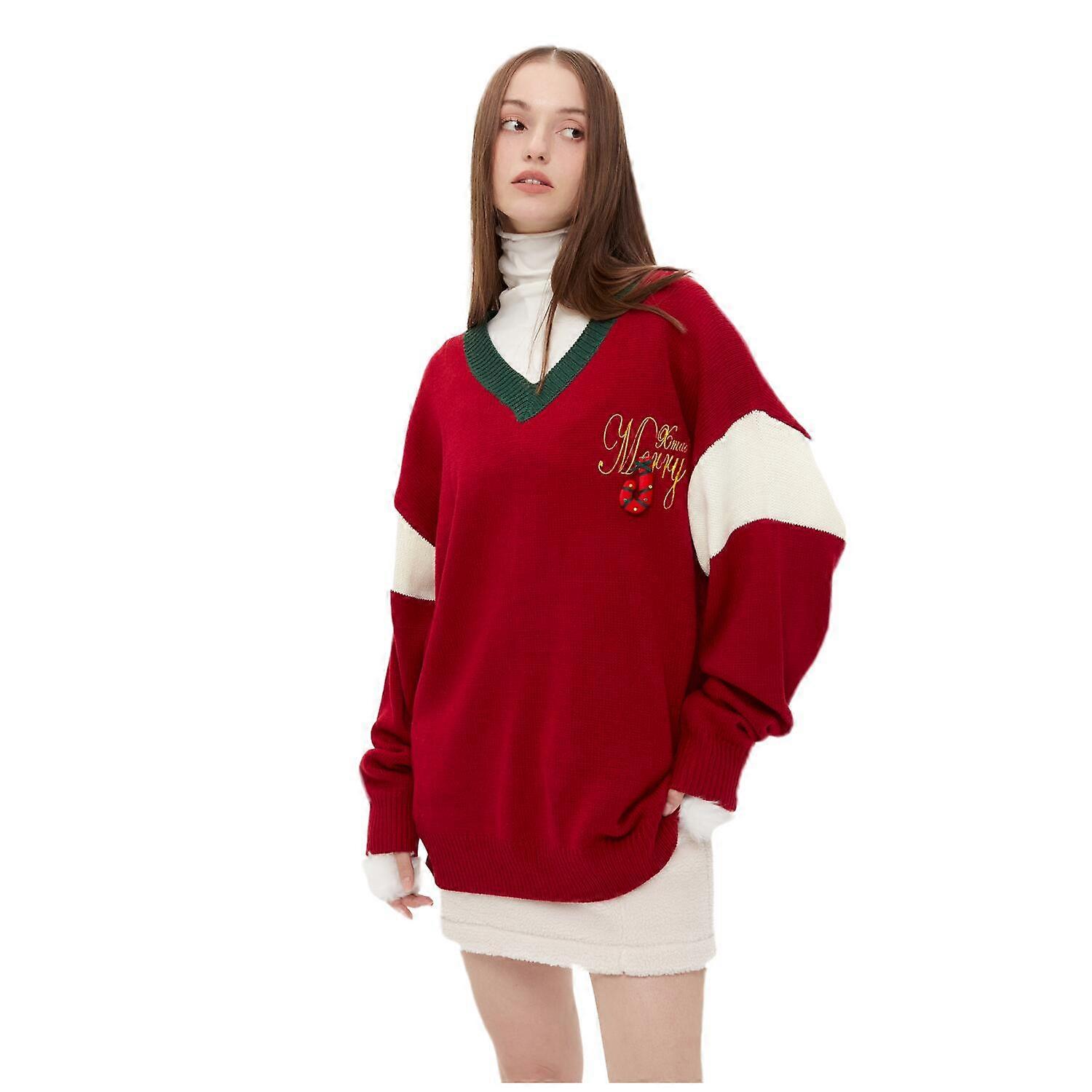 ILWHE Pull de Noël Mode Contrasté