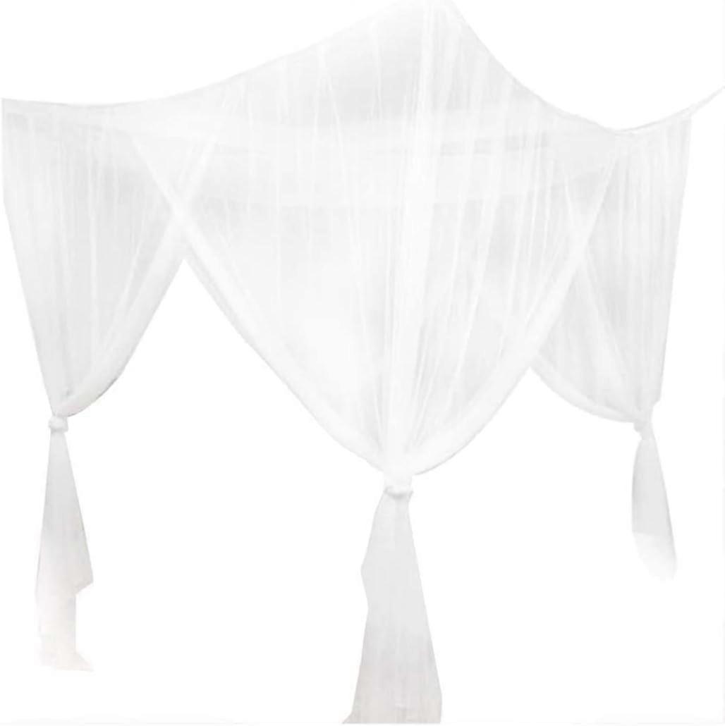 Mosquito Net,Bed Canopy Four-Door Hanging Bed Netting Curtain with Hanging Kit