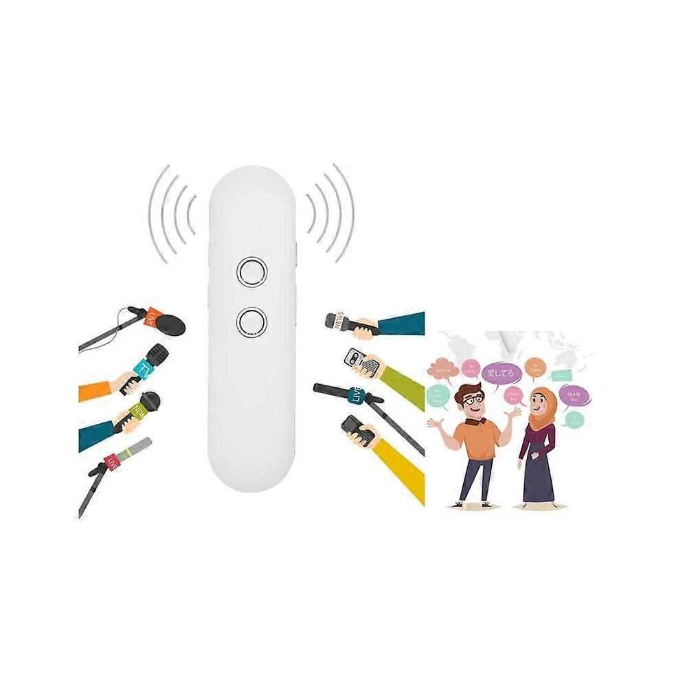 T4 intelligent Translator ai intelligent Voice Translator Bar Real - time Interpretation Multilingual Language Bluetooth Connection Translator White