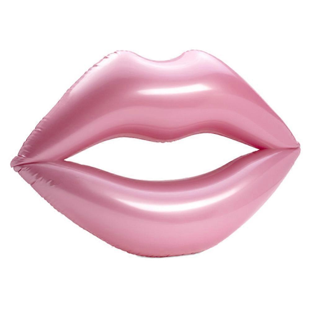 Pink Lip Swimming Ring Summer Inflatable Pool Float for Adults