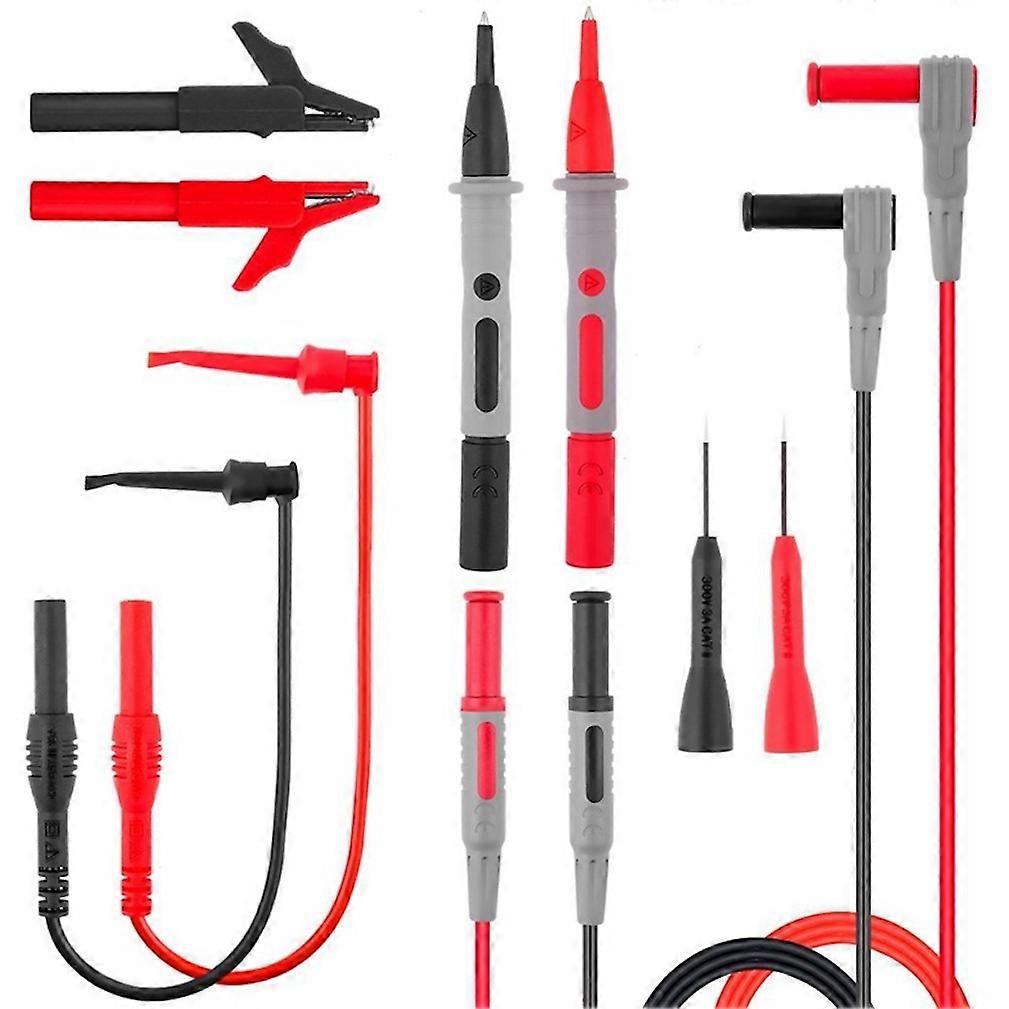 Test Leads Kit, Digital Multimeter Leads, Electronic Professional Diagnostic Set including Alligator Clips,Test Extension